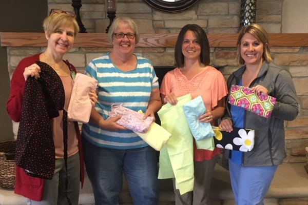 Donating time to gift new mothers