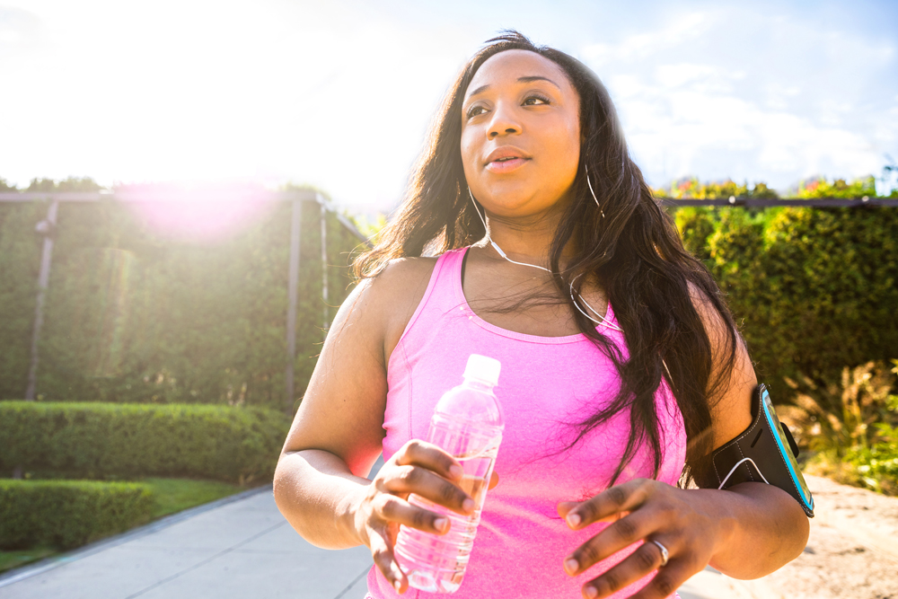 woman exercising