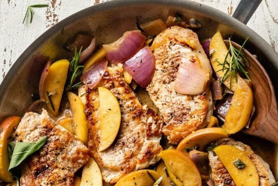 pork with apples