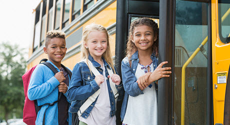 Kids On School Bus