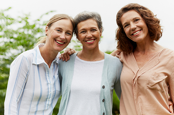 women standing together