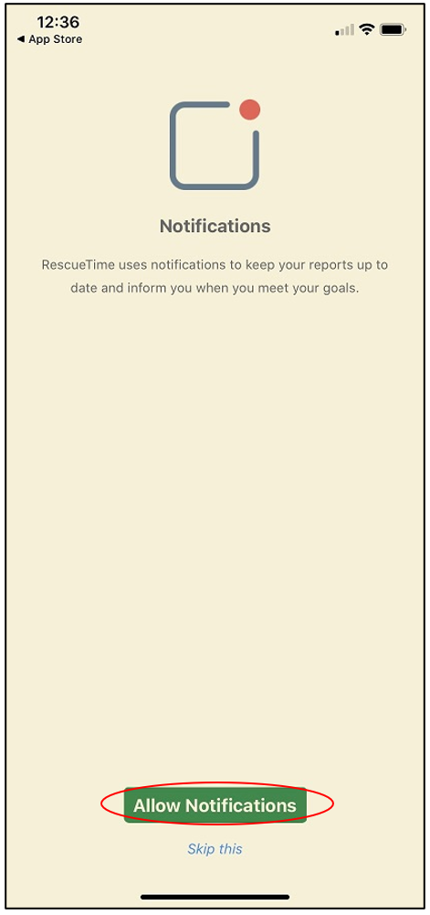 RescueTime Notifications