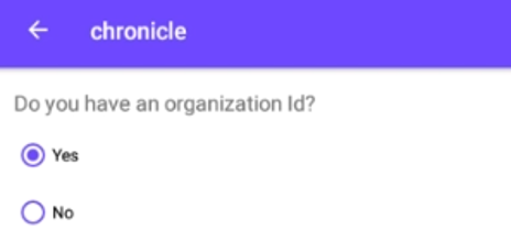 chronicle organization id