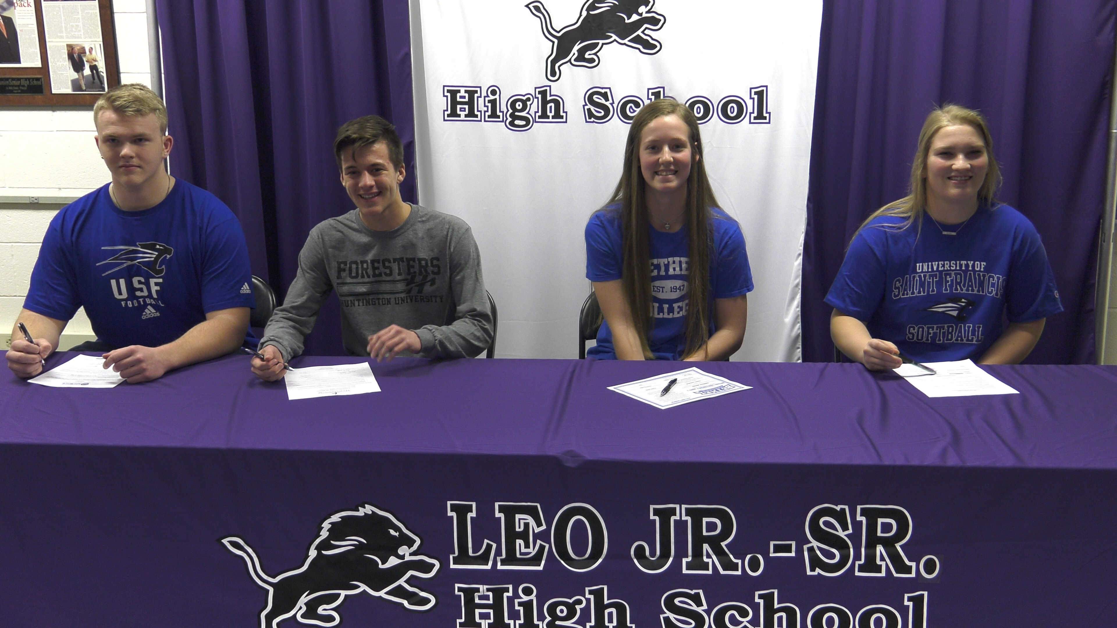 Four Leo Lions make college choices official