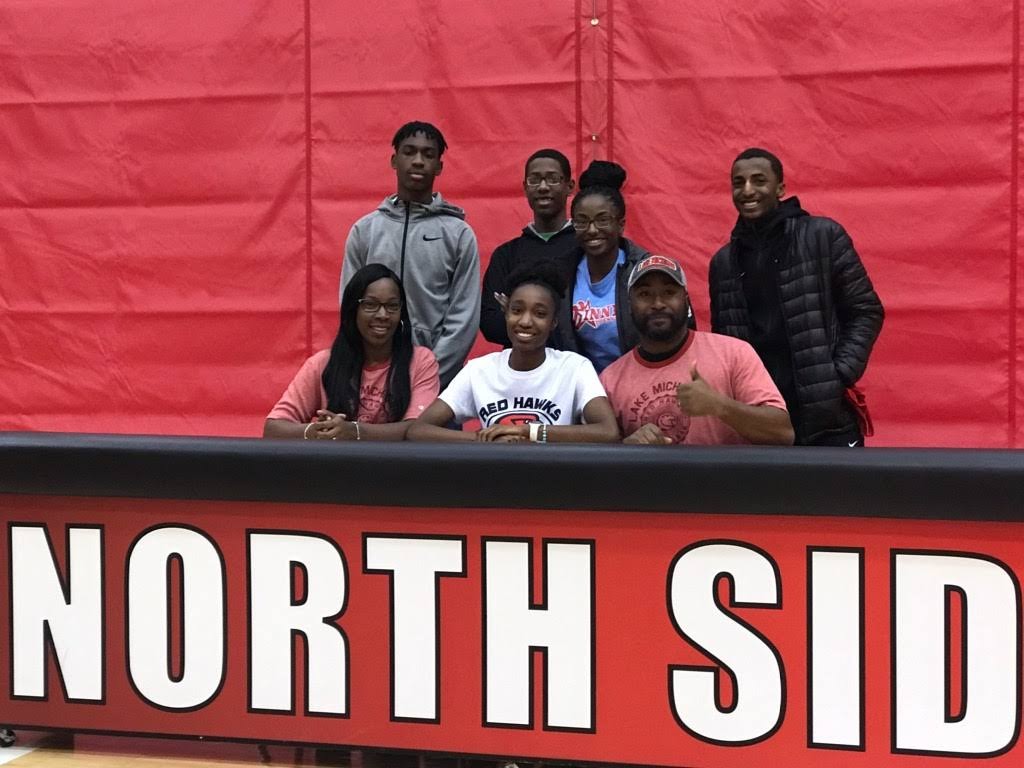North Side's Mykaille Williams signs with Lake Michigan College volleyball