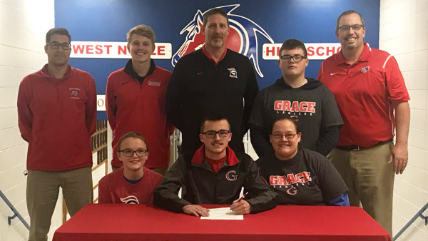 West Noble's Thompson signs with Grace College track