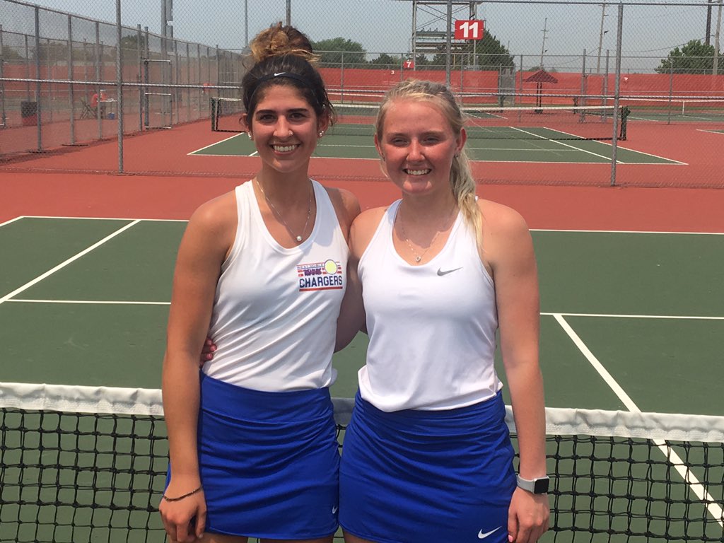 West Noble doubles allies charge into state tennis finals
