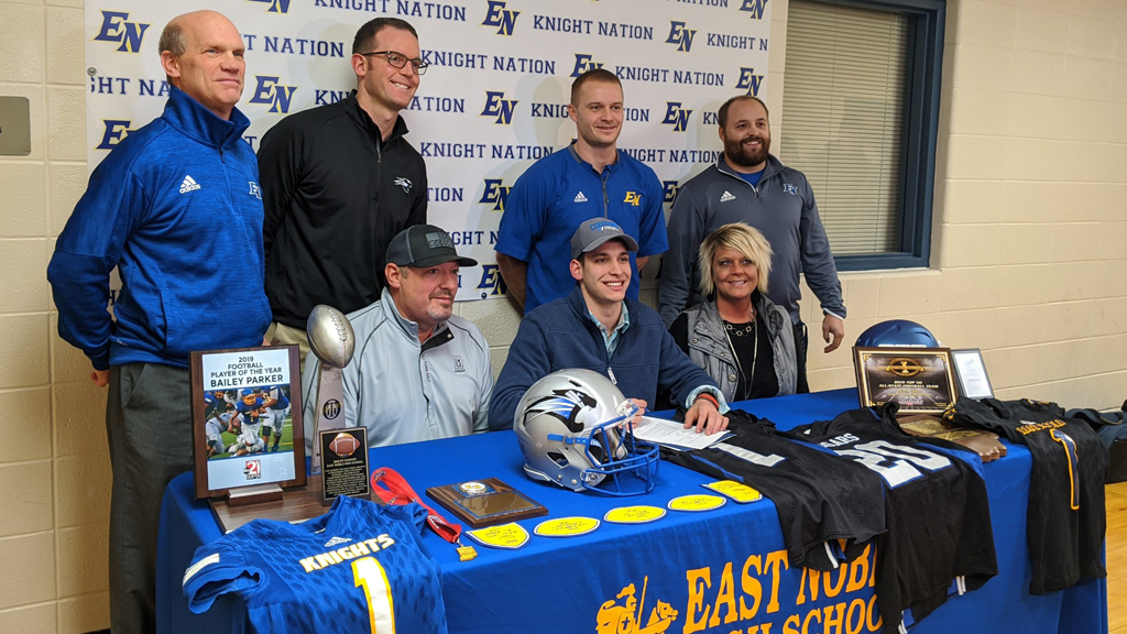 East Noble's Parker heading to Saint Francis for football