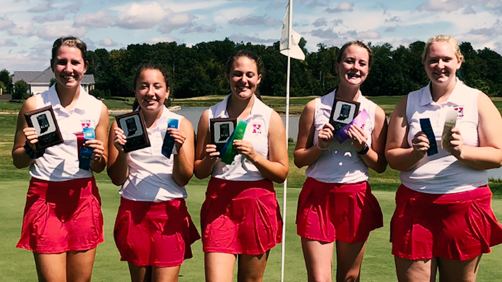 Individual records set as Heritage girls golf wins fourth-straight ACAC regular season title