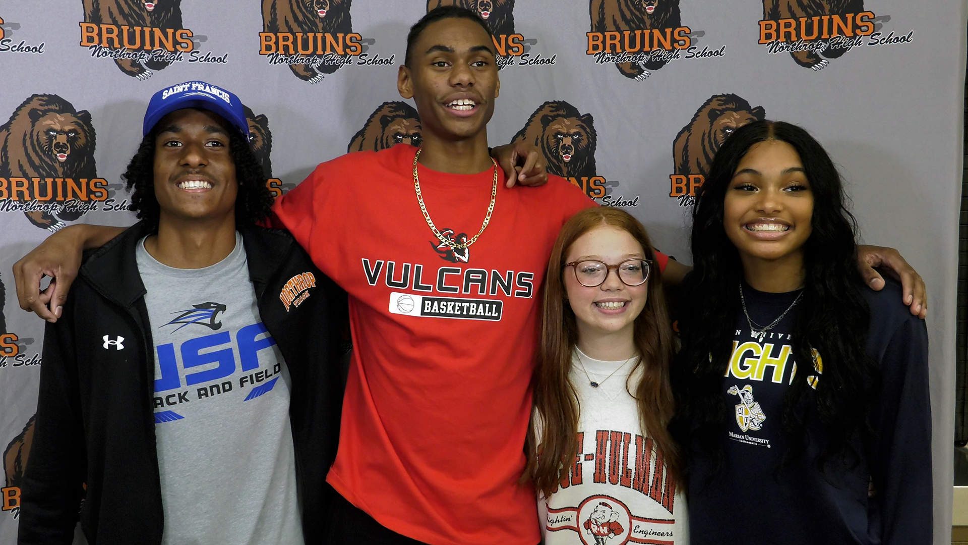 Four Bruins make college athletic plans official