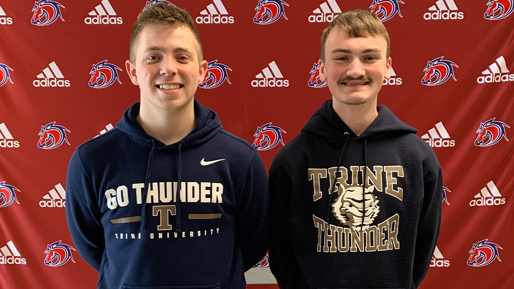 West Noble football pair signs with Trine