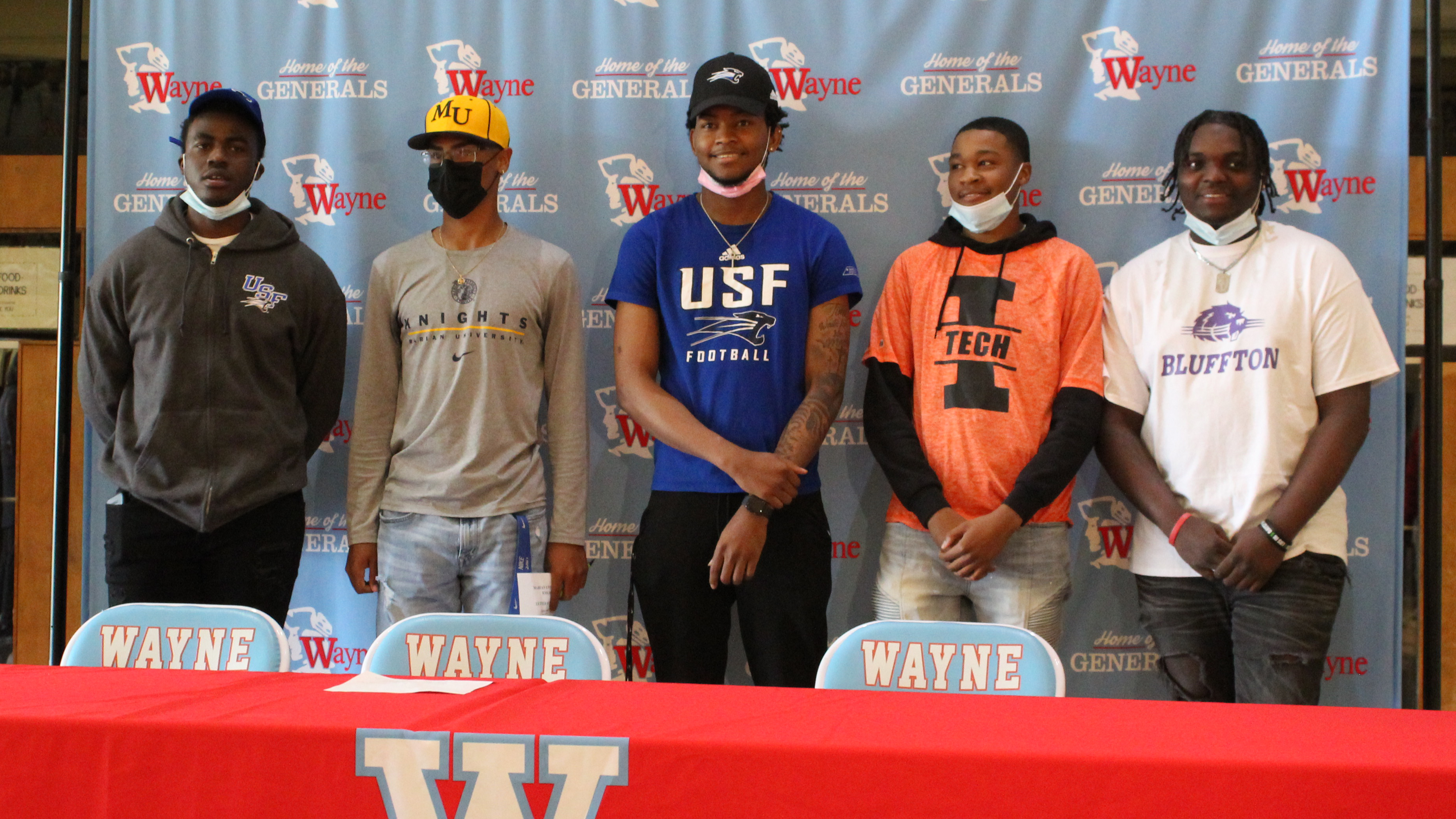 5 Wayne Generals make college commitments official